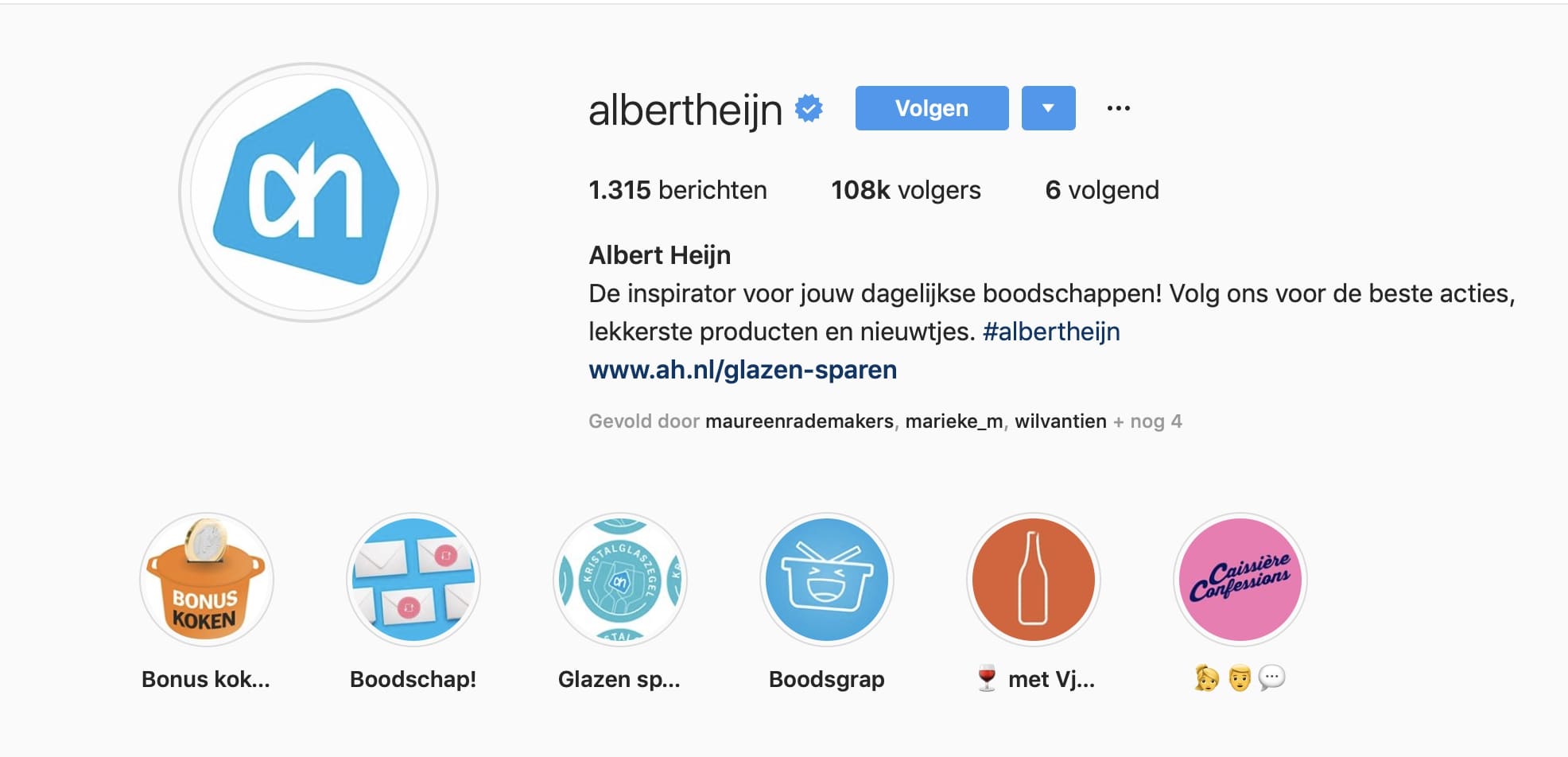 Albert Heijn Instagram