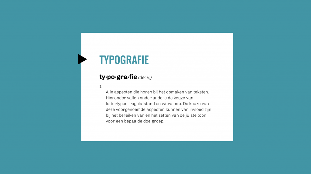 definitie typografie betekenis